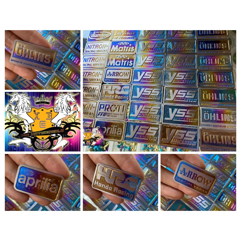 LOGO TITAN DÁN CÓC PHUỘC THƯƠNG HIỆU YSS, DOMI, HRC, PROTI, LEO, NITRO, ARROW, OHLINS, MATRIS, APRILIA