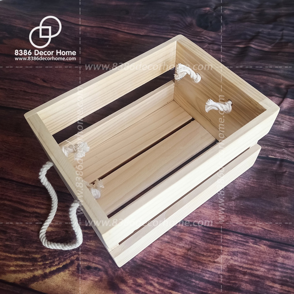 Hộp quà tết, khay gỗ gói quà, Hộp đựng đồ đa năng - Pallet gỗ thông