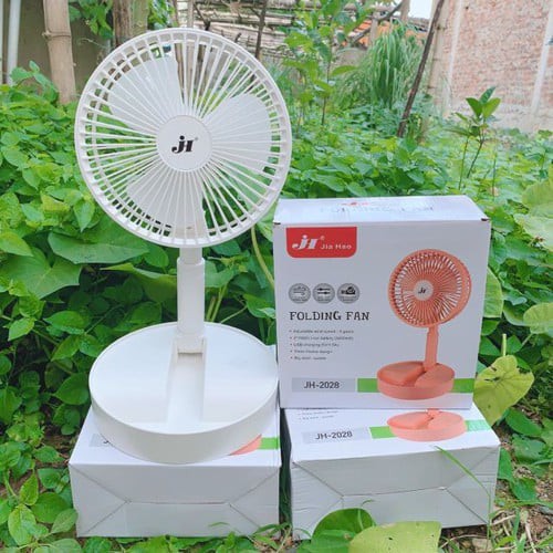 QUẠT KÈM ĐÈN TÍCH ĐIỆN JH- 2028 SIÊU TIỆN LỢI.