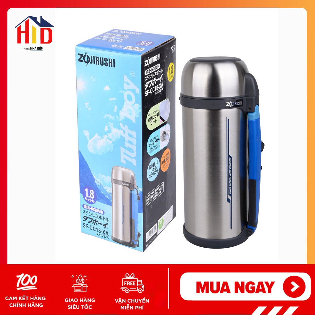 Bình giữ nhiệt nóng lạnh Zojirushi ZOBL-SF-CC18-XA – 1.8 Lít - chính hãng