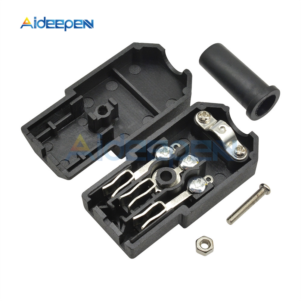 5PCS/Lot AC-013A AC 250V 10A Female Power Adapter 3 Terminals IEC320 C13 AC Power Connector 3 Pins Iron Core