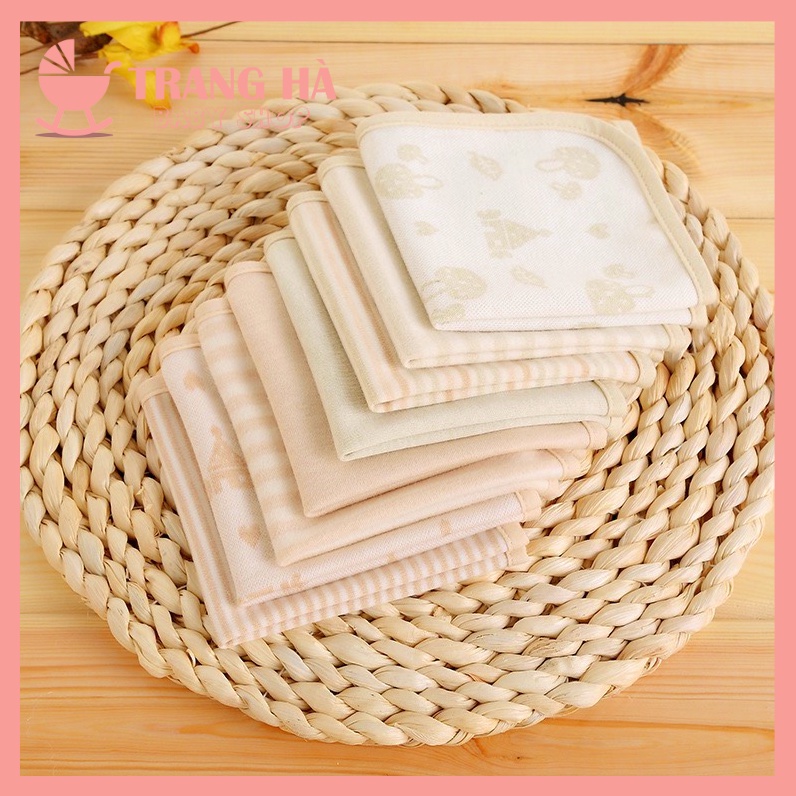 HOT Khăn Mặt Cho Bé Bin BB Chất Liệu Cotton Hữu Cơ 100% Cao Cấp Siêu Mềm Cho Bé