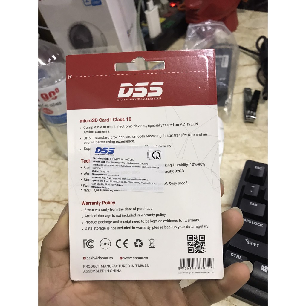 Thẻ nhớ DSS 32Gb, 64GB,128Gb Class 10 tốc độ 80Mb/s dành riêng cho camera