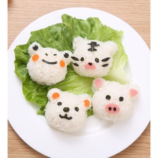 Khuôn cơm cho bé (khuôn bento) - đầu gấu