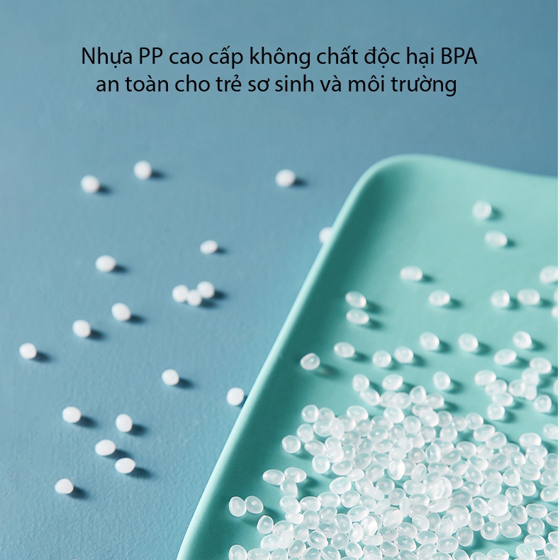 Khay ăn dặm kiểu nhật an toàn cao cấp có nắp đậy Khay chia cơm cho bé KUB