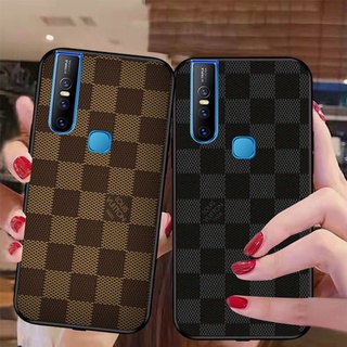 Ốp lưng điện thoại vivo v15 / vivo v15 pro thương hiệu LV louis vuit ton in vân da