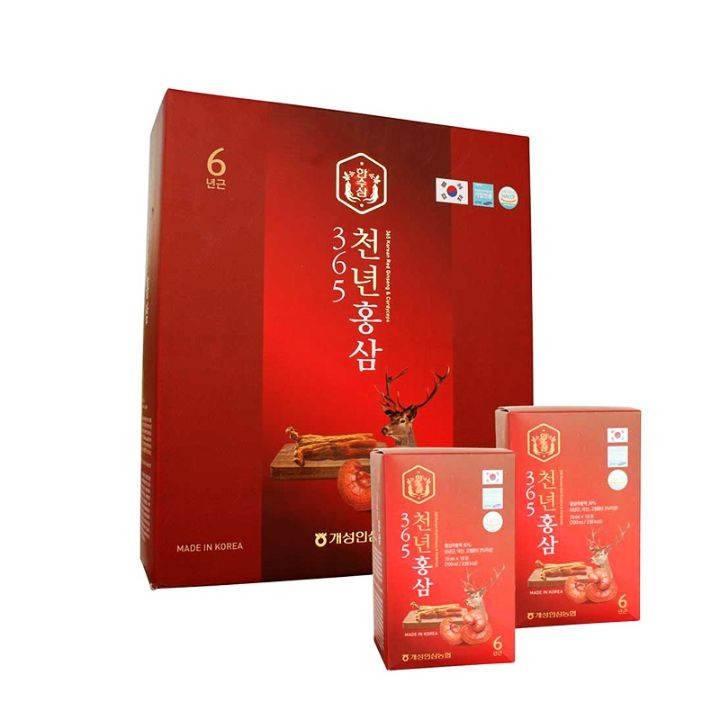 Combo 60 gói nước chiết hồng sâm nhung hươu 365 HANSUSAM ( 70ml x 60 gói)