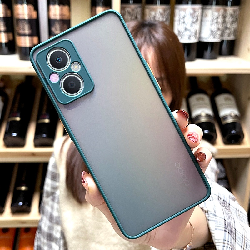 Ốp Điện Thoại PC Cứng Trong Suốt Mặt Nhám Cho Oppo Reno 7 7Z Pro Reno7Pro Reno7