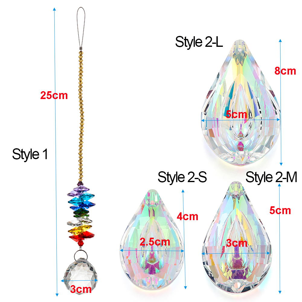 Đá pha lê trong suốt 30mm độc đáo trang trí đèn chùm
