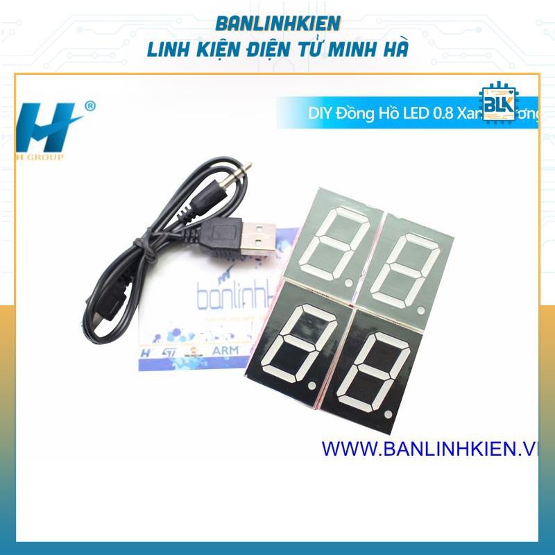 DIY Đồng Hồ LED đỏ, xanh dương