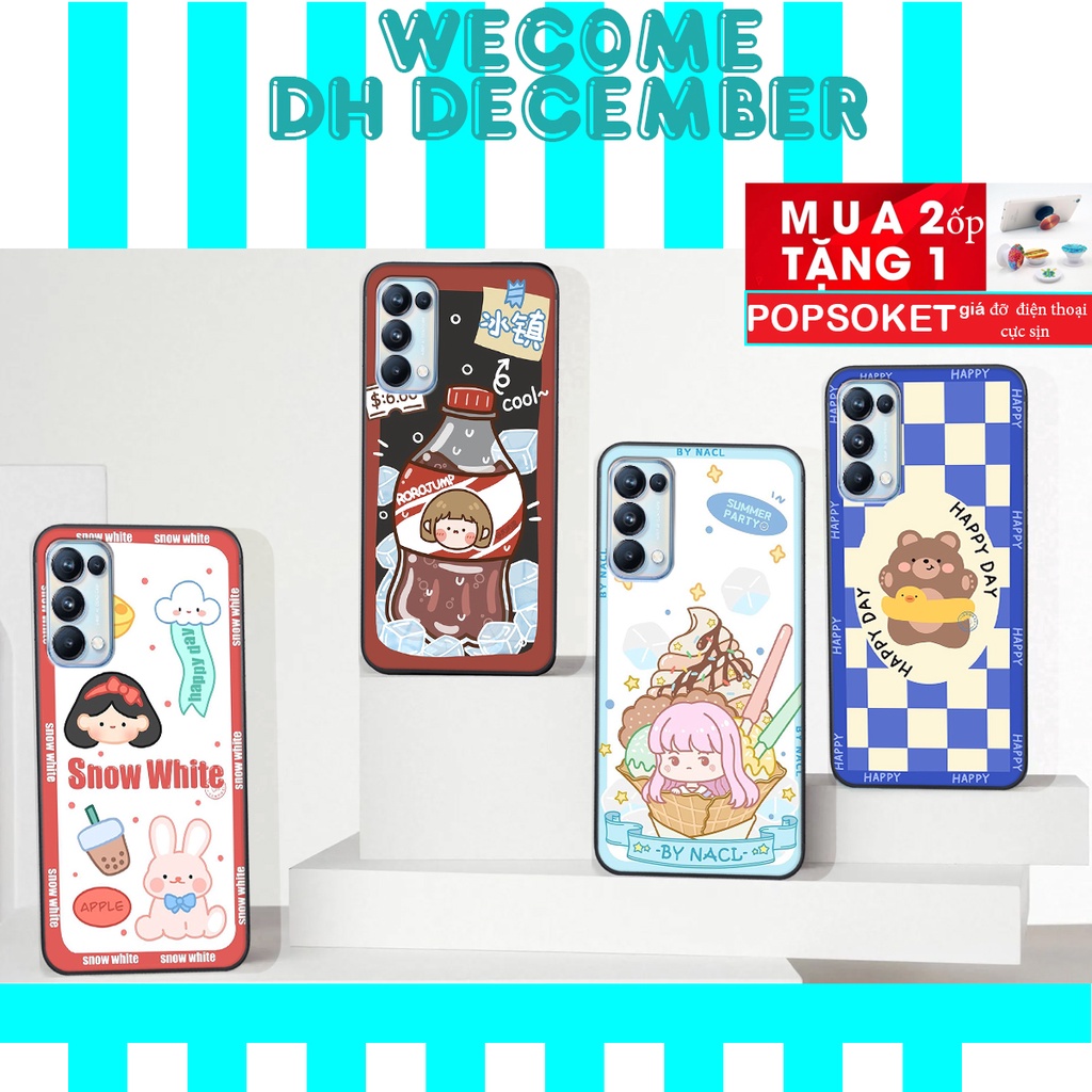 Ốp lưng Oppo RENO 5  in hình 3D gấu mới nhất - sang - chảnh - ĐẸP- BỀN