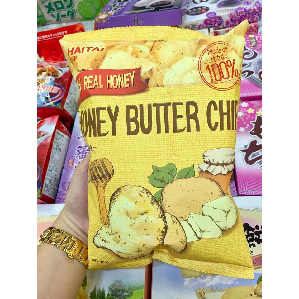 Bánh Snack Khoai Tây Bơ Mật Ong Honey Butter Chip Sachi247