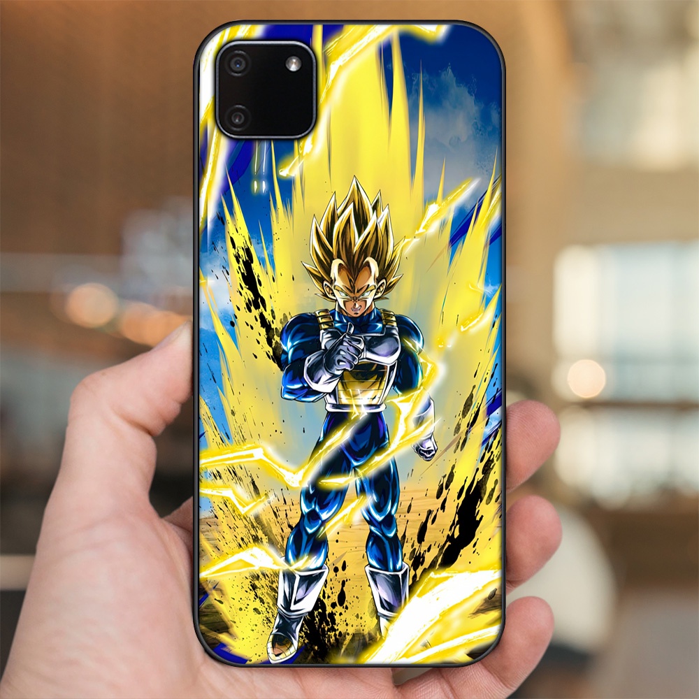 Ốp lưng Realme C11 2020 viền đen in hình Vegeta Dragon Ball