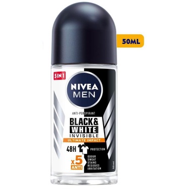 Lăn Ngăn Mùi NIVEA MEN chai 50ml - Ngăn vệt ố vàng