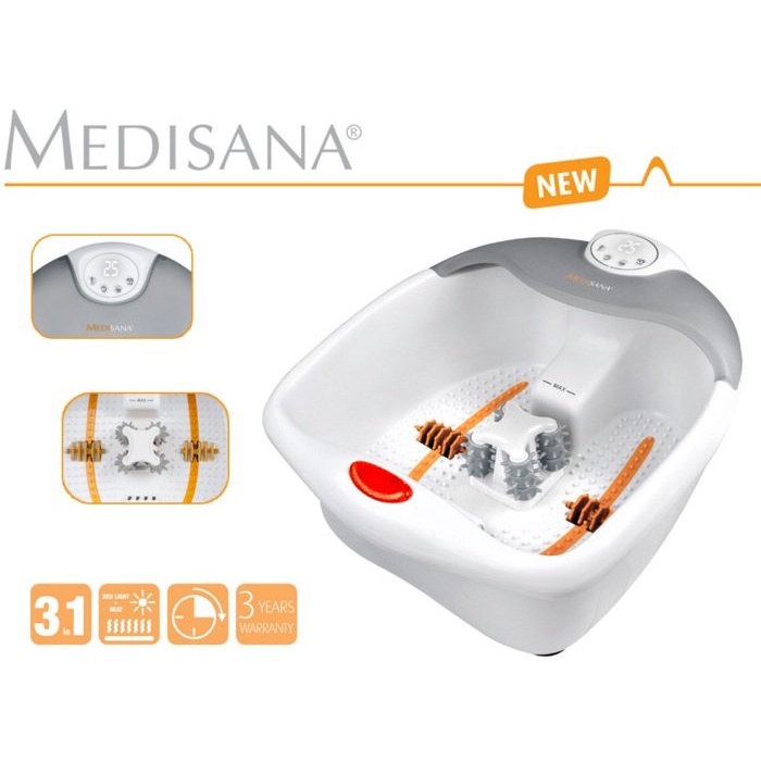 Chậu massage chân Medisana FS885 - massage và điều chỉnh nhiệt độ
