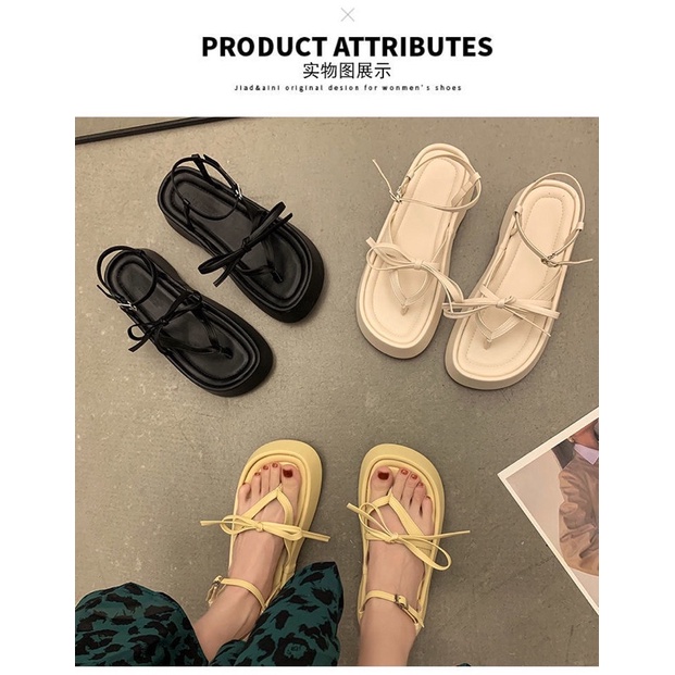 Sandal nữ đế bánh mì tôn dáng phong cách ulazzang