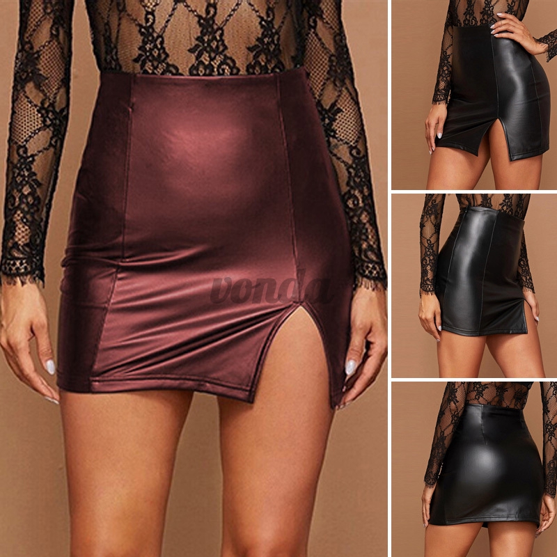 Chân Váy 
 VONDA Dáng Ngắn Lưng Cao Xẻ Tà Quyến Rũ Dành Cho Nữ | BigBuy360 - bigbuy360.vn