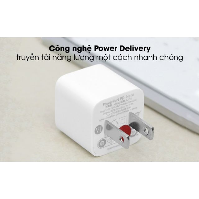 Củ Sạc Anker 511 nano pro 20W - A2637 powerport III nano A2633 Bảo hành 18 tháng