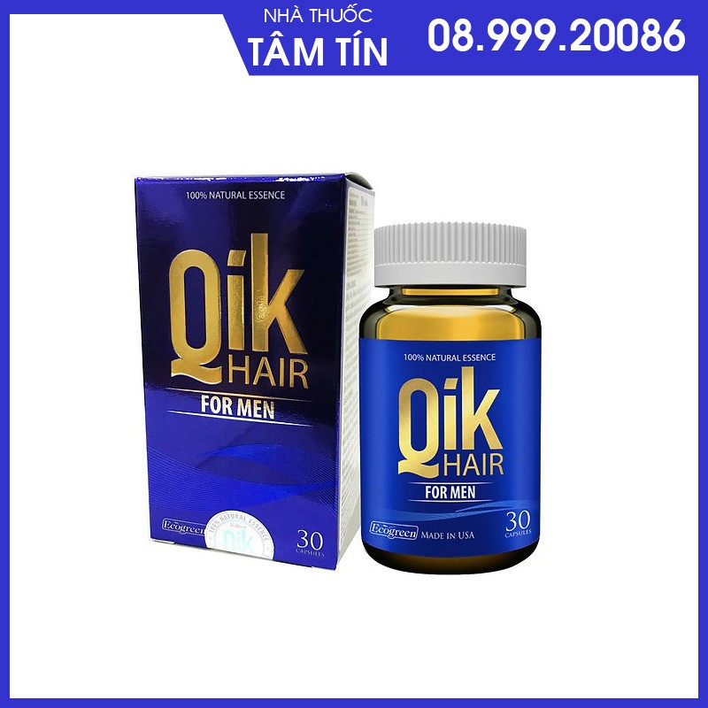 ✅(CHÍNH HÃNG CÓ TEM CHỐNG HÀNG GIẢ) Viên uống QIK HAIR QUIKHAIR QUIK HAIR QIKHAIR Qik