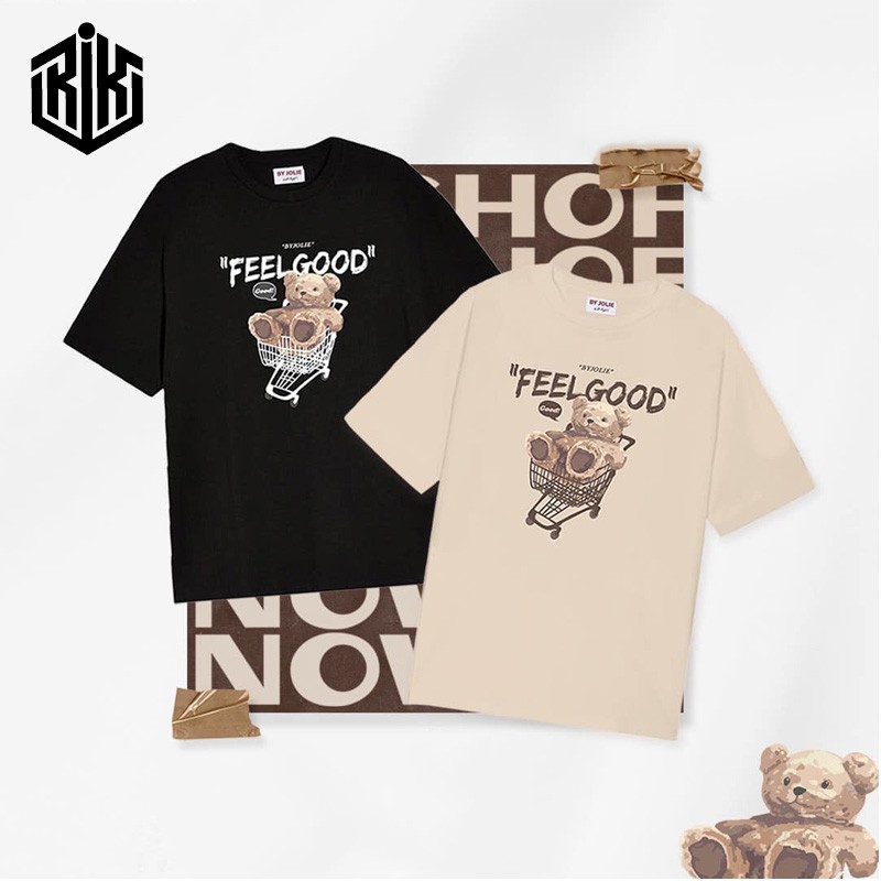 Áo thun unisex form rộng phông tay lỡ nam nữ oversize ATL117 | BigBuy360 - bigbuy360.vn