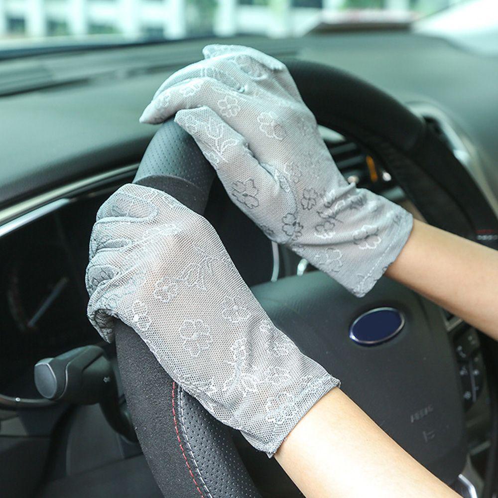 Găng Tay Lưới Hở Ngón Chống Tia UV Cho Nữ 2life