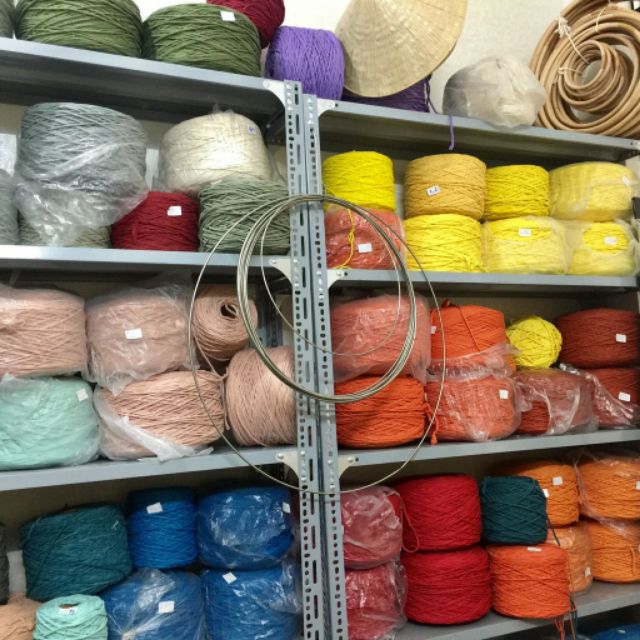 🌟 🌟  Sợi làm macrame cotton xoắn màu 5mm - 0,5kg  - Có nhiều màu sắc khác nhau 🌟 🌟