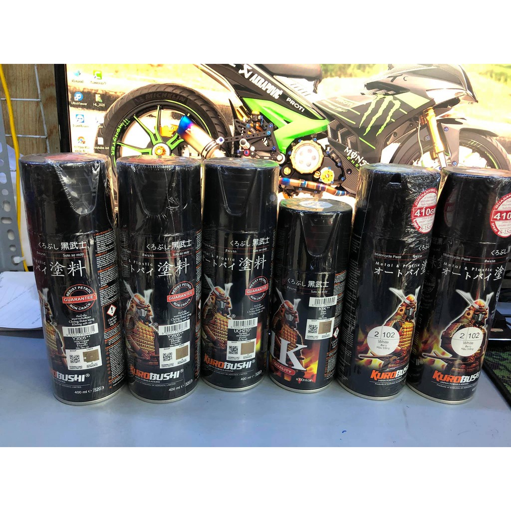 combo sơn samurai màu Cam Y3505 gồm 6 lọ đủ sơn 1 cặp mâm hoặc dàn áo lên màu chuẩn nhất_ Lê Lĩnh VLog