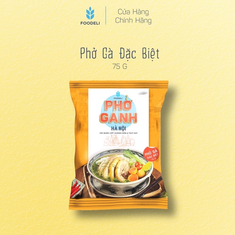 Phở Gánh Hà Nội/ Mỳ Chũ Bắc Giang ăn liền 75g Foodeli