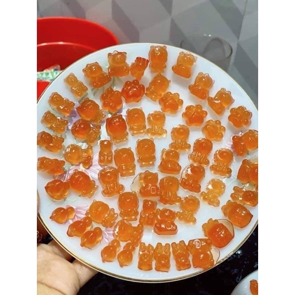 Set gelatin hữu cơ và khuôn silicon làm kẹo dẻo, kẹo chip chip cho bé