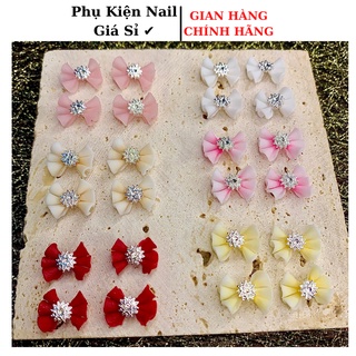 Nơ bột gắn móng trang trí móng