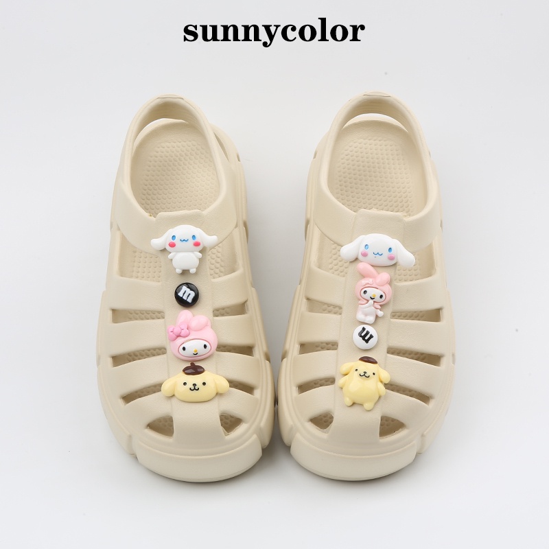 Dép Sandal crocs Quai Chéo Chống Trượt Thời Trang Đi Biển Dành Cho Nữ