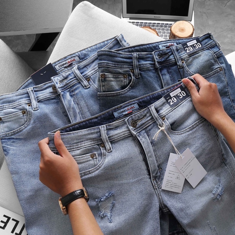 Quần short nam cao cấp jean co giãn nhiều màu