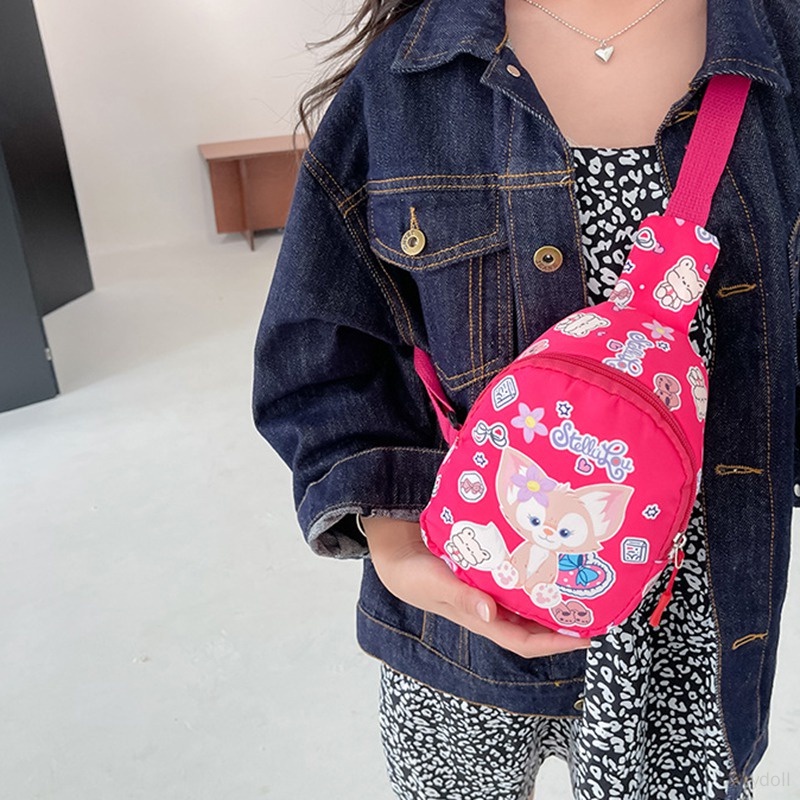 Túi Đeo Chéo Ngực Đựng Tiền Xu Họa Tiết Caro Dành Cho Bé Trai Bé Gái Ví