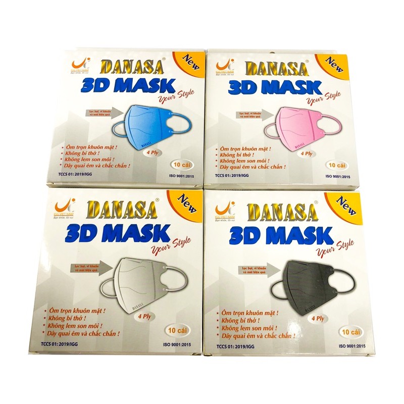 Khẩu trang 3D mask Danasa ( hộp 10 cái )