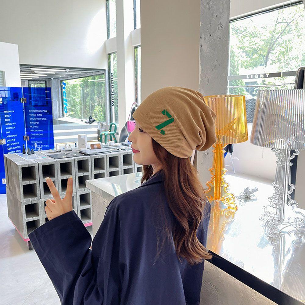 Mũ Dệt Kim Giữ Ấm Mùa Đông In Số 7th Đơn Giản Hợp Thời Trang Cho Nữ