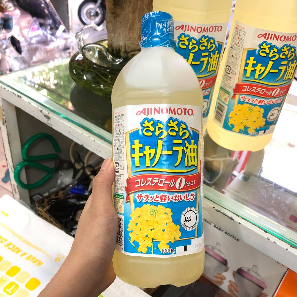 [Date 3/2023 Dầu ăn hoa cải Ajinomoto Nhật Bản- 1000g