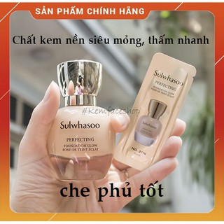 [Mới2023] Gói Kem nền che khuyết điểm siêu Hoàn Hảo Sulwhasoo Perfecting Sample 1ml