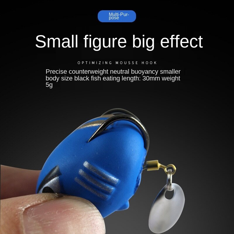 Mồi Giả Câu Cá Hình Ếch Mềm 3cm 5g