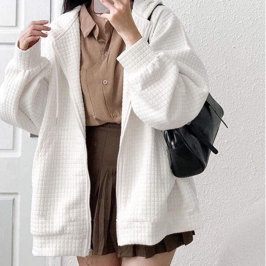 Áo khoác hoodie mũ 2 lớp, khoác nỉ nam nữ hoodies zip trơn freesize phom rộng mùa đông chất xốp hàng loại 1 Cheapy C1113