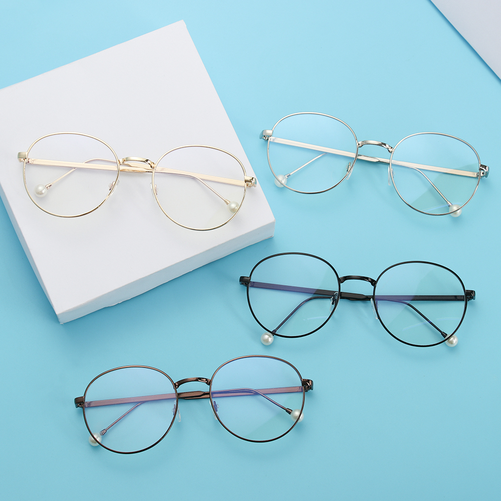 Mắt Kính Gọng Kim Loại Tròn Thời Trang | BigBuy360 - bigbuy360.vn