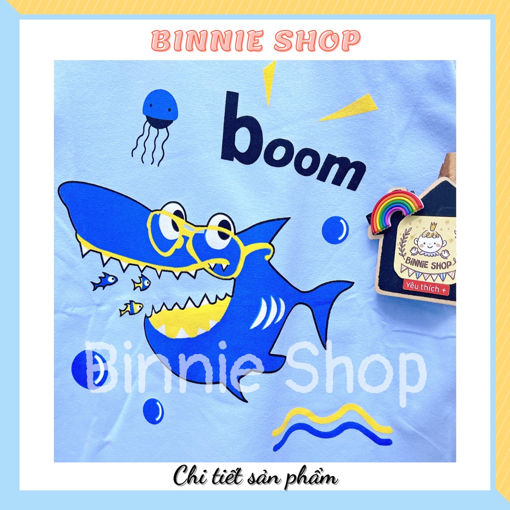 Bộ áo tay dài quần dài bé trai 8-15kg  chất vải cotton mềm mịn giữ ấm Bộ thu đông dài tay BINNIE SHOP BTND4