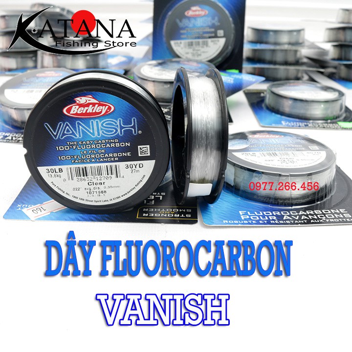 Dây FLUOROCARBON BERKLEY VANISH - Làm Leader, thẻo câu đài