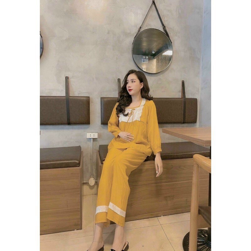 Bộ đồ dài tay đũi Hàn siêu đẹp thoáng mát!