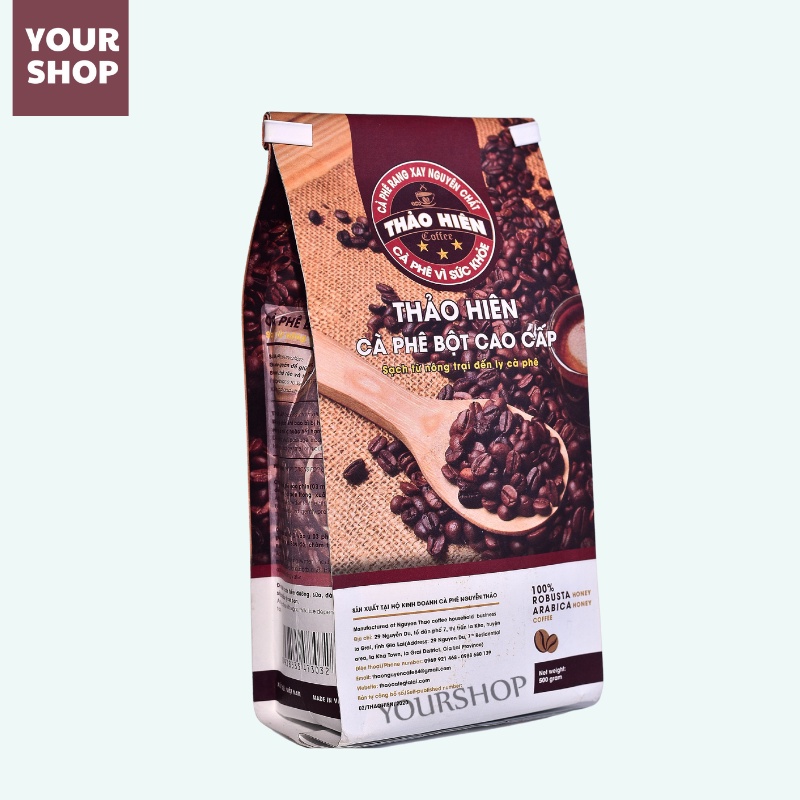 Cà Phê Rang Mộc Thảo Hiên - Phối Arabica &amp; Robusta - Pha Phin- Coffee Blend Nguyên chất - Yourshop