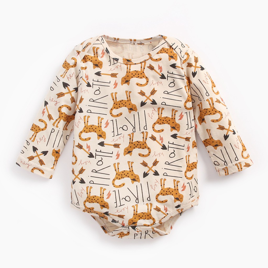 Sanlutoz Bình thường Đã in Dễ thương Áo liền quần Sơ sinh Đứa bé