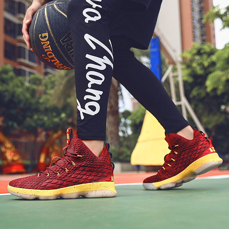 giày bóng rổ cổ cao nam nữ nba lebron james 15 indoor outdoor