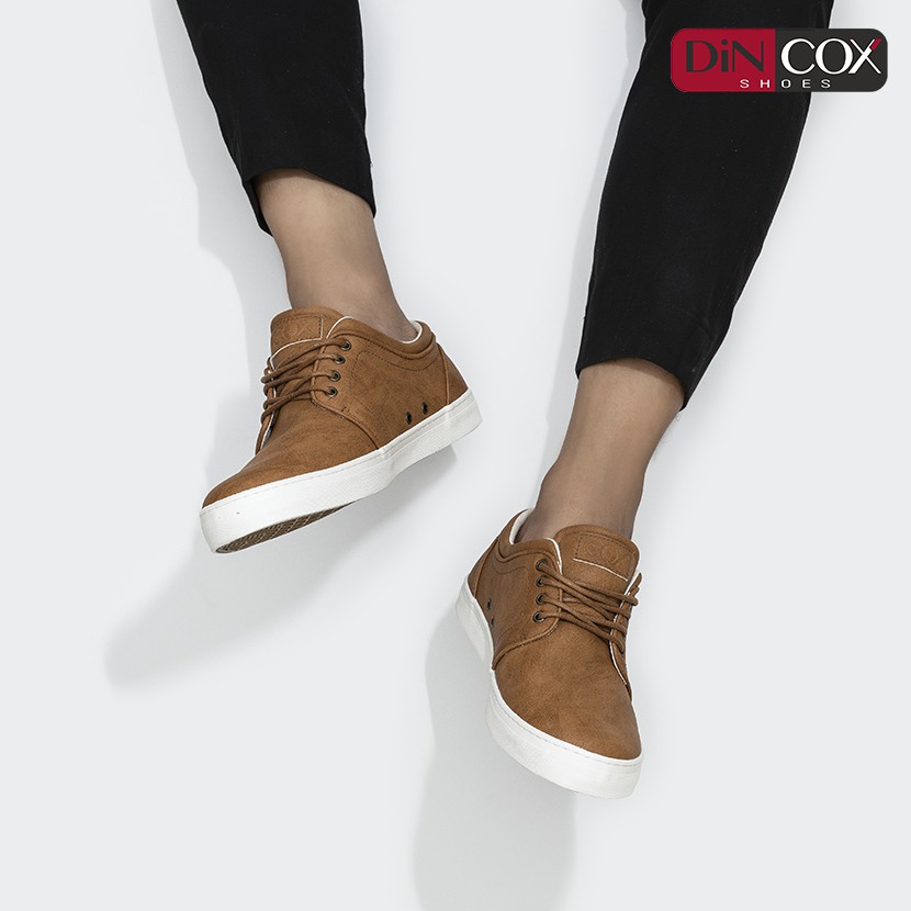 Giày Sneaker Da Nam DINCOX C03 Khí Chất Lịch Thiệp Tan