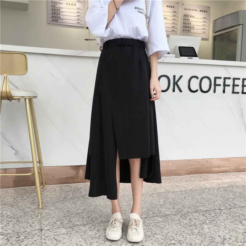 Chân váy lệch dễ thương phong cách Hàn Quốc