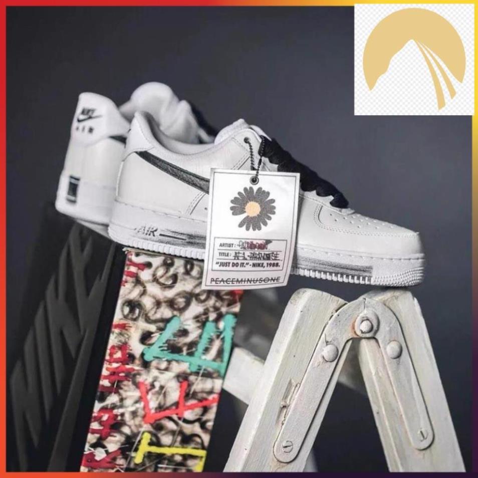 Giày Nam Nữ Trắng - Giày Nike Air Force 1 AF1 Hoa Cúc Sơn Đế Cổ Thấp Năng Động G07 _n&^