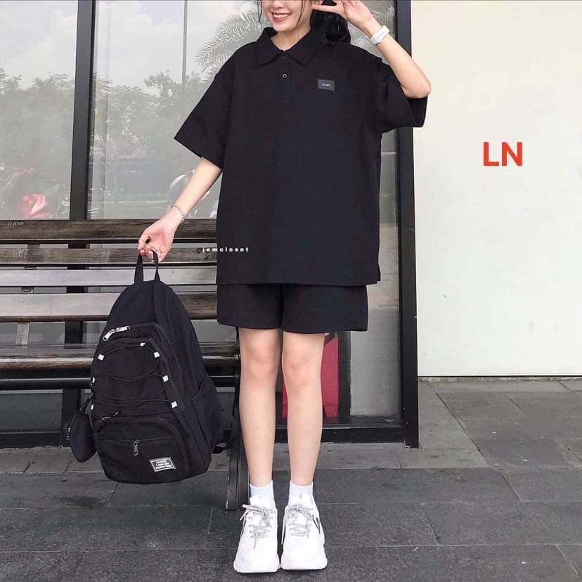 Sét áo polo + quần đùi Chất cotton su LN060